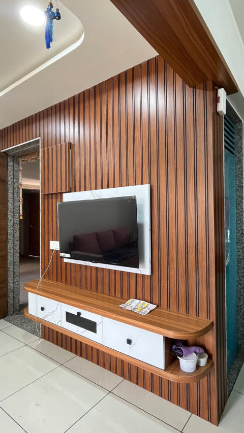 PVC TV Unit design 3 - Shree Krushn PVC Furniture, Nava Naroda, Ahmedabad