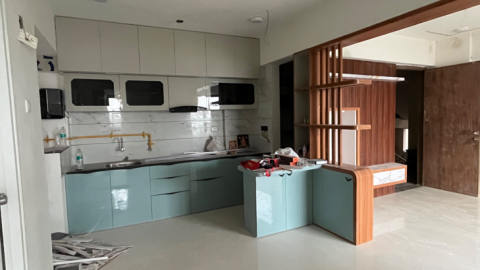PVC Modular Kitchen design 1 - Shree Krushn PVC Furniture, Nava Naroda, Ahmedabad