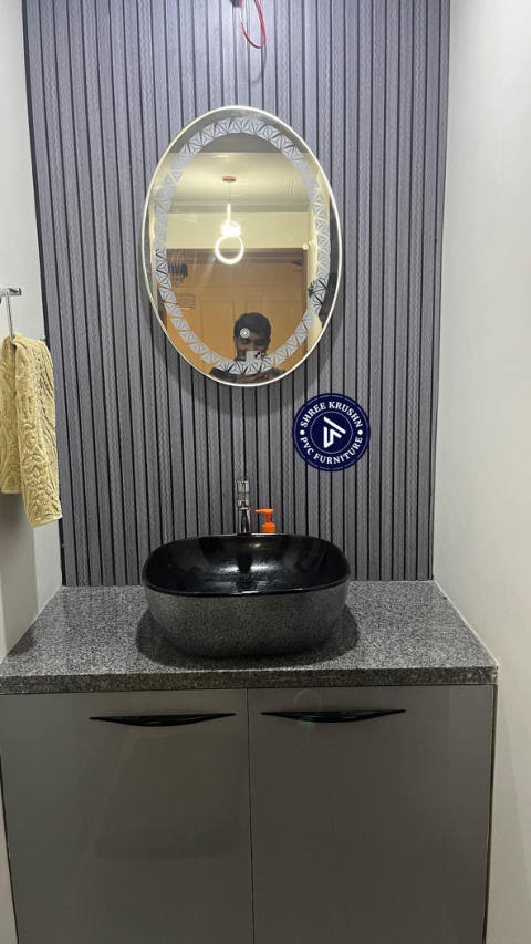 PVC Washbasin Cabinet design 3 - Shree Krushn PVC Furniture, Nava Naroda, Ahmedabad