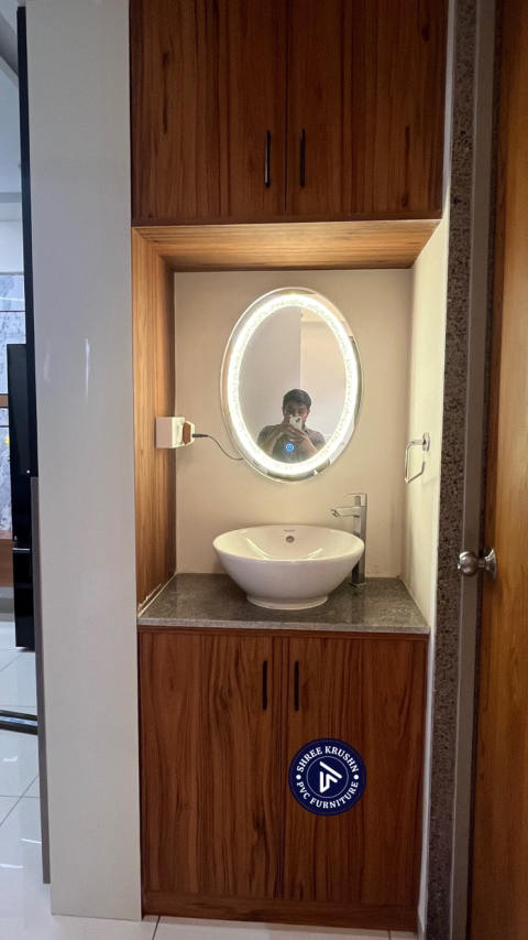 PVC Washbasin Cabinet design 6 - Shree Krushn PVC Furniture, Nava Naroda, Ahmedabad