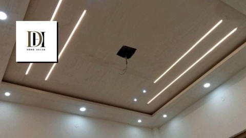 False Ceiling and POP Work design 1 - Shree Krushn PVC Furniture, Nava Naroda, Ahmedabad
