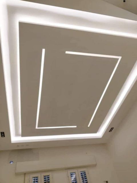False Ceiling and POP Work design 2 - Shree Krushn PVC Furniture, Nava Naroda, Ahmedabad