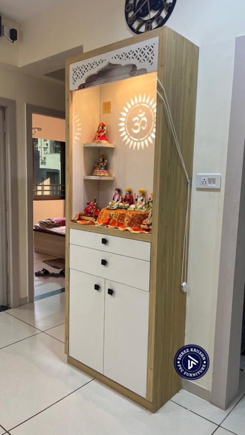 PVC Pooja Mandir design 8 - Shree Krushn PVC Furniture, Nava Naroda, Ahmedabad