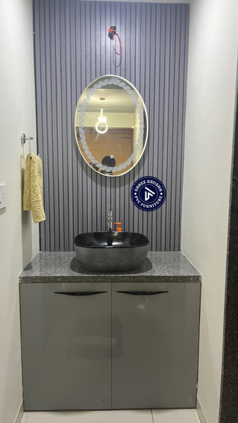 PVC Washbasin Cabinet design 8 - Shree Krushn PVC Furniture, Nava Naroda, Ahmedabad