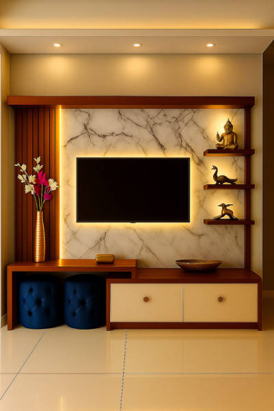 TV Unit PVC design by Shree Krushn, Ahmedabad